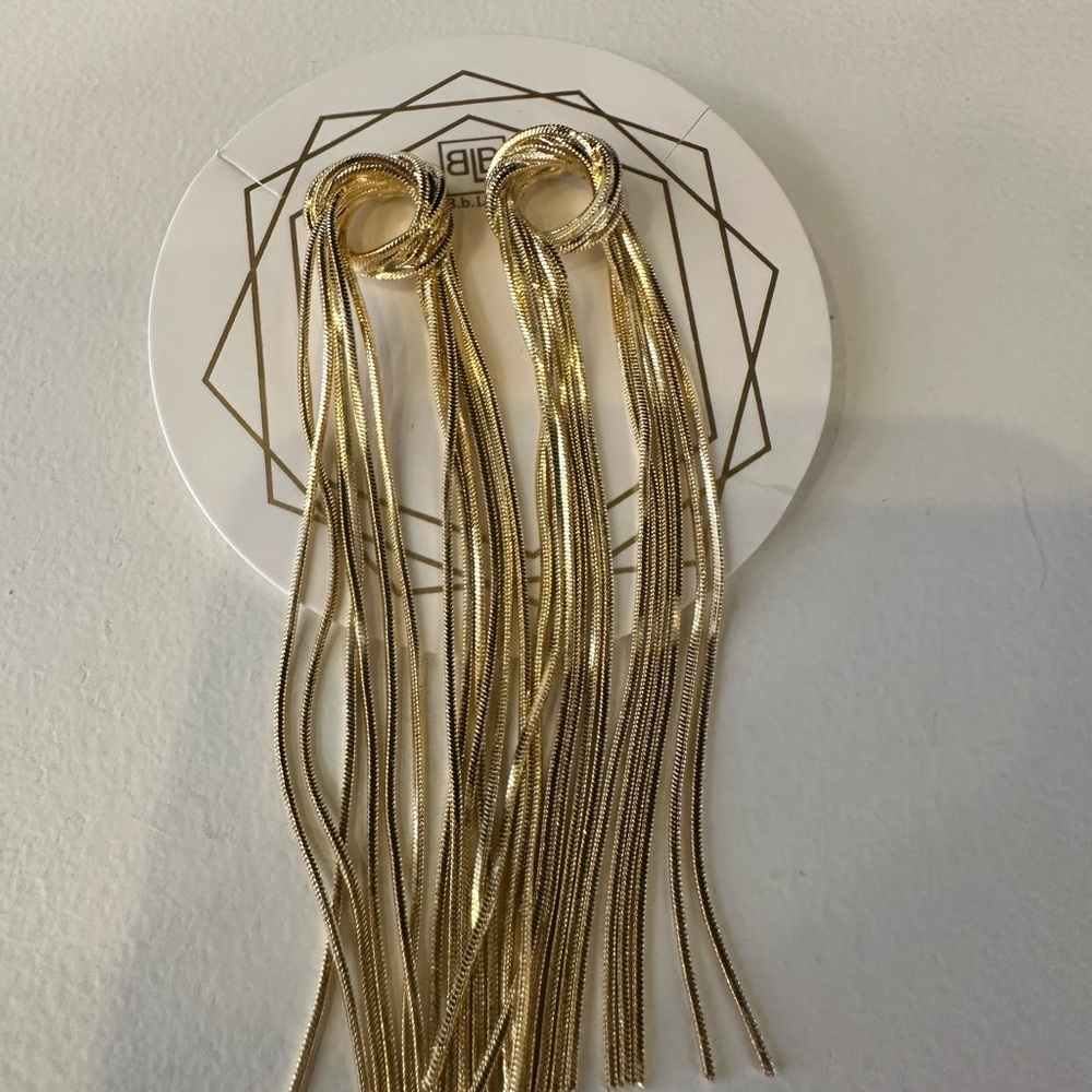 BiBi Gold Dangle Earrings
